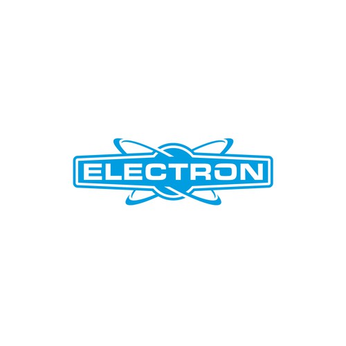 Newlogo designwith the electron drawn as a solid logo Design by Xisco™