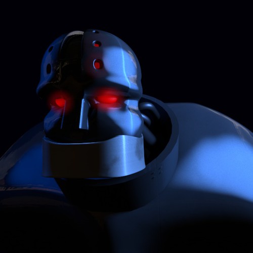 Computer modeled (CG) evil robot illustration Diseño de iainy