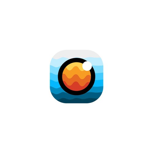 Beautiful app icon for an iPhone X Wallpaper App! | Icon or button contest