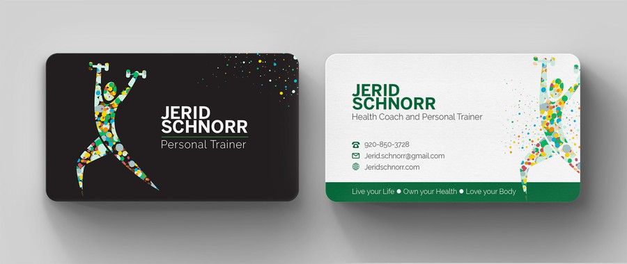 Personal Trainer Business Card | concurso Cartão de visita