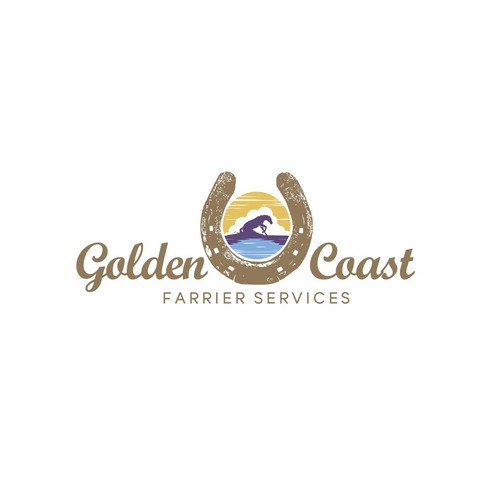 Golden Coast Farrier Services Design by tasa