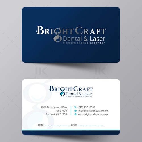 Modern Dental and Medical SPA business card Design por IK_Designs