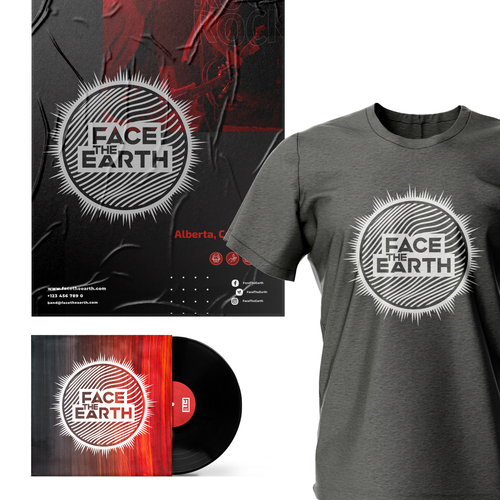 Design a band logo and symbol for alternative rock band “Face the Earth” Design by BrunoAugusto