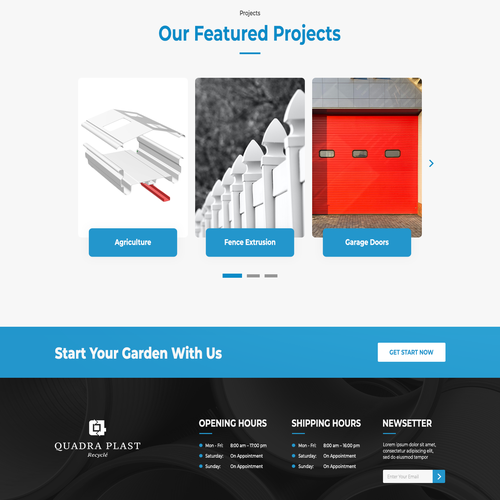 greenhouse promo/landing page with adapted LOGO Design by Wowon
