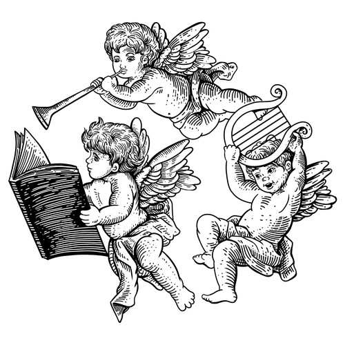 Cherubs at Play Design by Asra.
