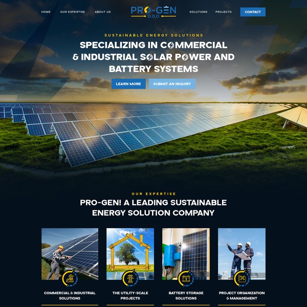 Design by DIGITOSS® titled "PROGEN Website Design"