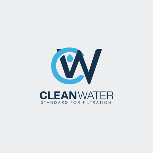 Simple Clean Logo for Water Filtration Company Design by desh_sign