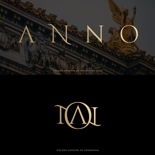 Design Craft a Unique Wordmark and Monogram for ANNO's Luxury Evening Wear di umbertino