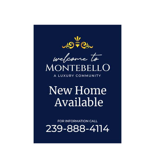 Upscale and Sophisticated New Homes for Sale - Signage Design by Agel Studio