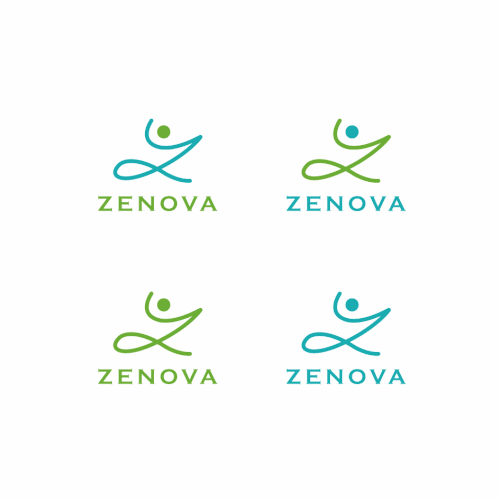 Zenova Logo: Revolutionary suite of health and wellness mobile apps Diseño de rk43_lab