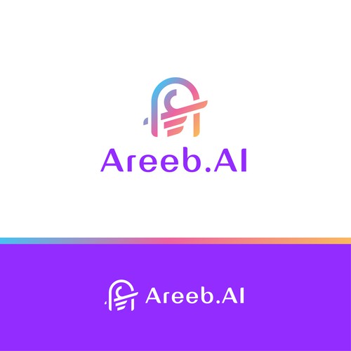 interactive visual bot that uses ai to talk to people, areeb is an Arabic female name Design by Naoui Zoheir