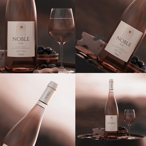 Rose Wine Label Design by nowgrid