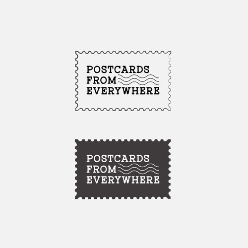 Postcards from Everywhere Logo Design by Taslima Karim