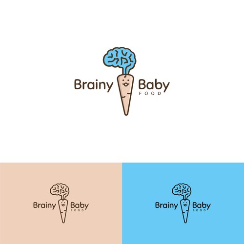 Logo needed for Brainy Baby: Food to Enhance A Baby's Brain! Diseño de J3WORLD