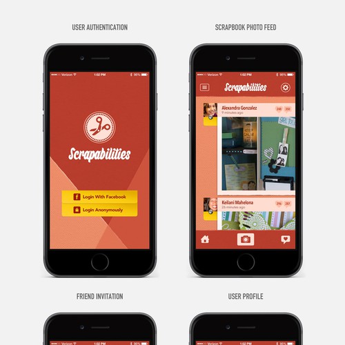 "Operation Scrapbook" - App for scrapbookers Design by Gerardo Betancourt