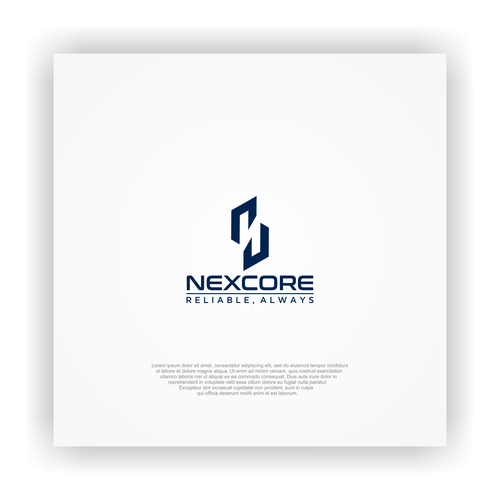 Nexcore Logo Competition Design by Kohesi design