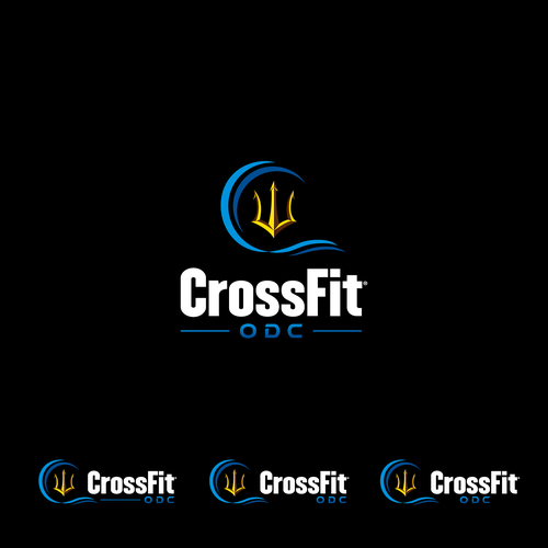 Logo pour une salle de CrossFit (France), thématique : trident, mer, odyssée, poseidon … Design by RahmaniaSafitri