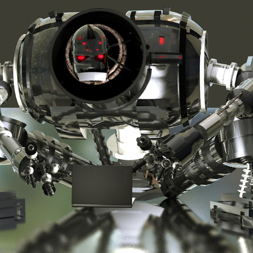 Computer modeled (CG) evil robot illustration Design von G.Zach