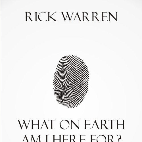 Book cover redesign for "What on Earth Am I Here For? The Purpose Driven Life" by Rick Warren Design by Simeidinizdesigner