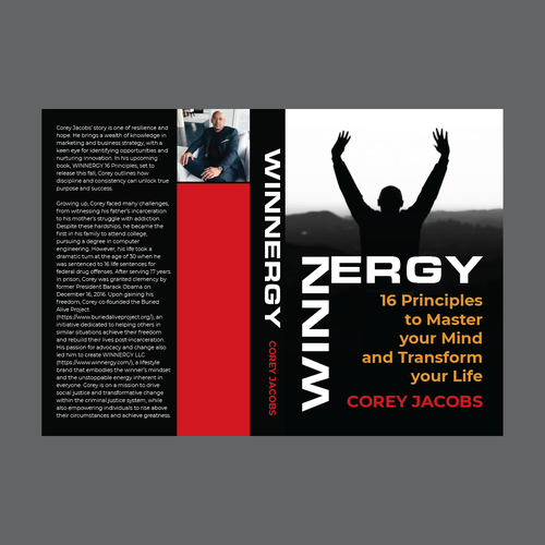 Design a sleek book cover for a man who wants to transform your mind and life! Design by BengsWorks