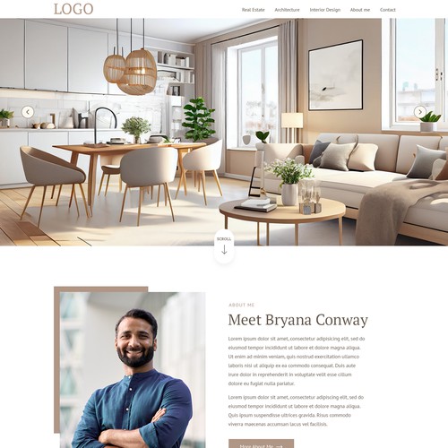 REALESTATE WEBSITE DESIGN - BRYANA CONWAY Design réalisé par AKDCreative