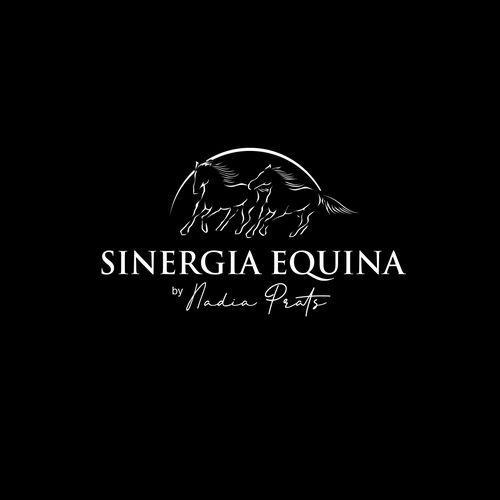 "logo para entrenadora de caballos, que utiliza la comunicion y respeto en su trabajo" ganador Banner publicitario