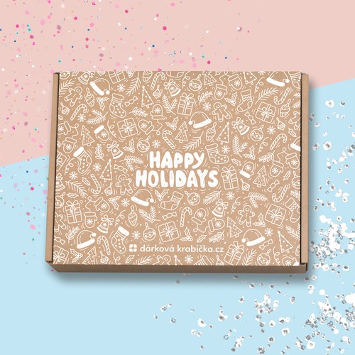 To all christmas lovers: We need a brand new design for our gift box cover! Design by alexandra_designer