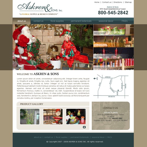 Web page design contest entry by Drahcir