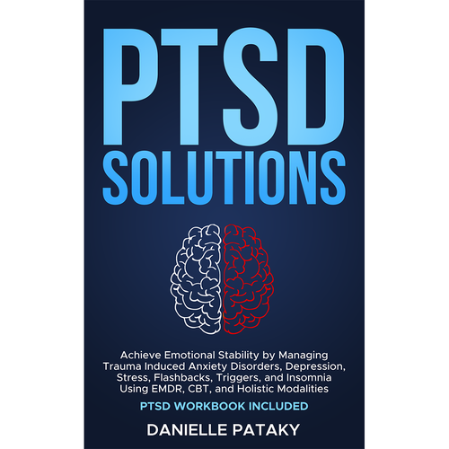 Captivating book cover design that shows the feelings associated with healing from PTSD trauma Design réalisé par Farax Ahmed