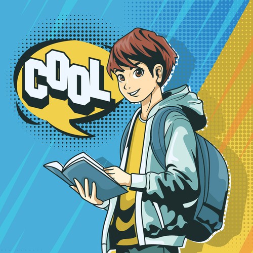 Graphic Novel Character - promoting reading in libraries Design by dadan_pm