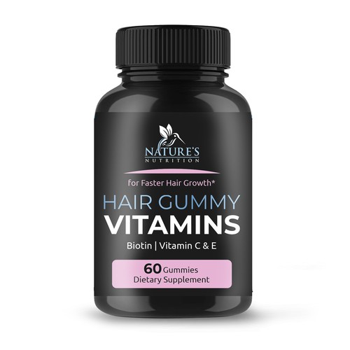 Nature's Nutrition needs a Gummy Vitamins black label Design by bilyanas