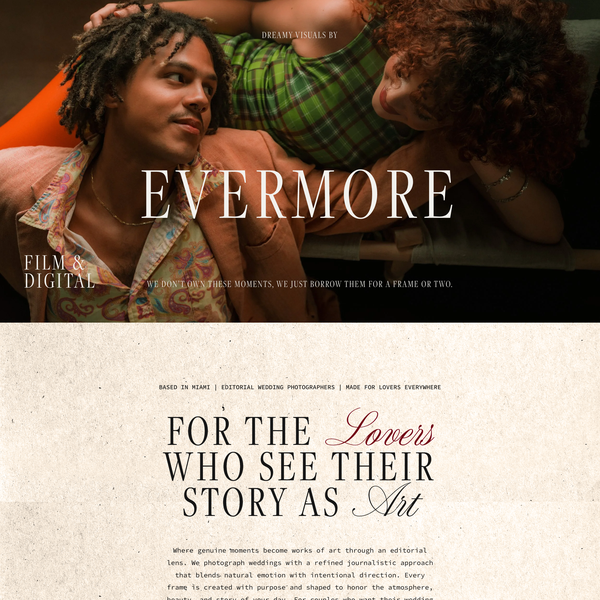 Creative Website for Wedding Photographers