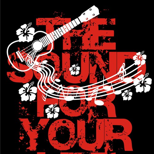 T-Shirt Design for the New Generation of Ukulele Players Diseño de isusi