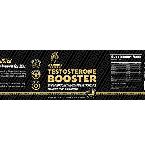 NEED a SUPERB design for men testosterone supplement Design by KS BOY