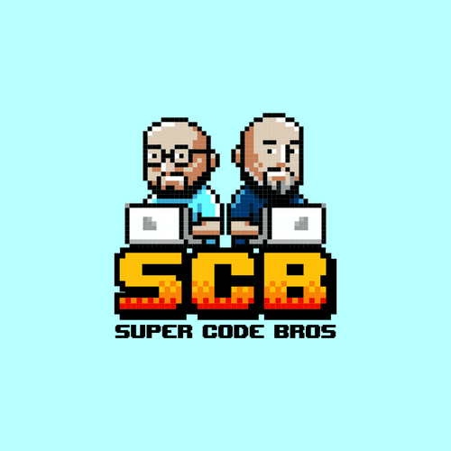 Pixel Art Logo for Super Code Bros Design by palugongso