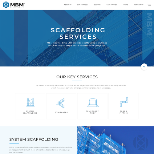Smart, Clean, Professional - Scaffold Company Website Design by Antons Collective