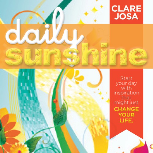 Daily Sunshine Book Cover - help people feel inspired, every day, and perhaps even change the world! Design by DesignsDoneNow