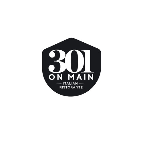 RESTAURANT 301 ADD ITALIAN RISTORANTE under logo Design by Jaely