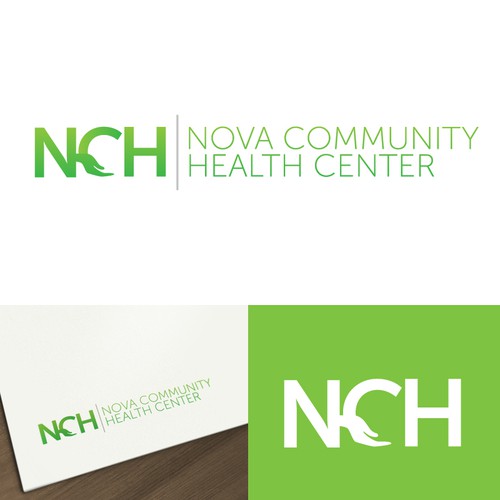 logo for NCH Northern Virginia Community Health Diseño de minucosminu