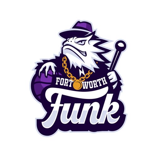 Basketball Logo for Team 'Fort Worth Funk' - Your Winning Logo Featured on Major Sports Network Design by Argim