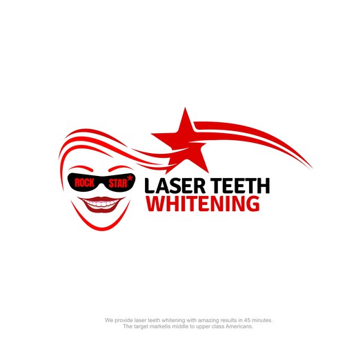 Design di LOGO - Rock Star Laser Teeth Whitening di Zona Tiga