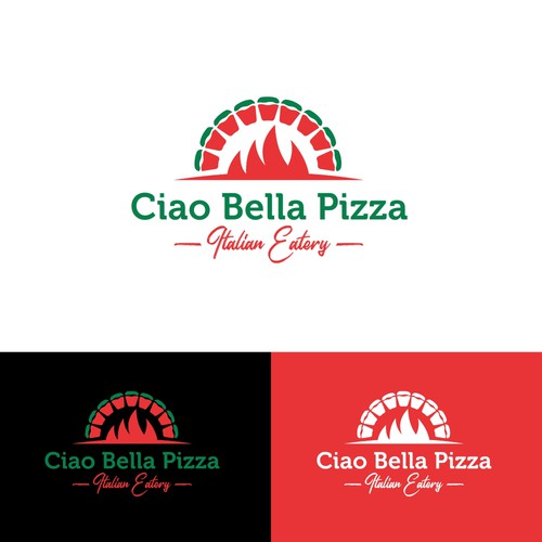 Diseño de Ciao Bella Pizza Logo de shaushe