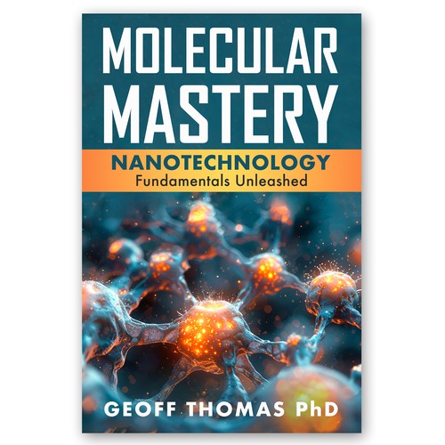 Create an eye-catching design for a first time author on the topic of nanotechnology. Design von Pixcellent