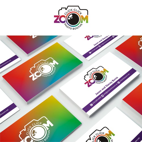 Create a fun logo and business card for a Photo Booth company Logo