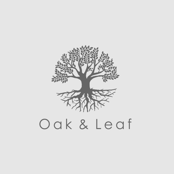 Design by HeartCraft Studio titled "Logo for Oak and Leaf"