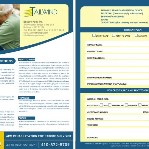 Design 2-page brochure for start-up medical device company Design by hasteeism
