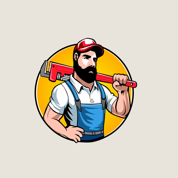 Plumbing Character Illustration