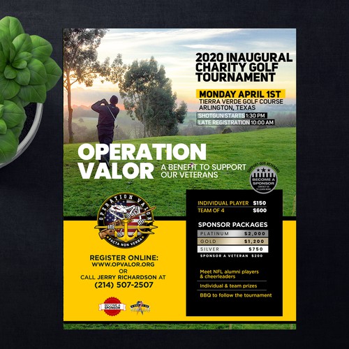 FLYER - Veteran's Charity Golf Tournament Design by ektadevesh