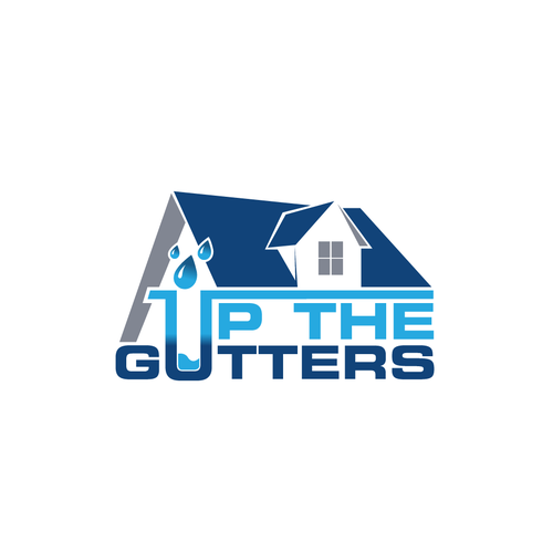 design a creative logo for a Gutter company with a unique name Logo