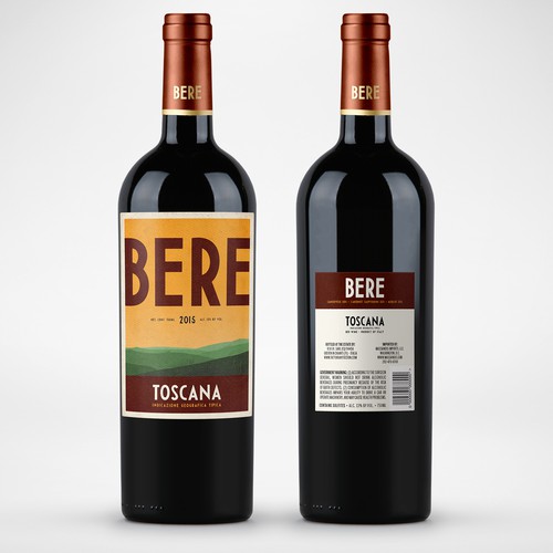 Design di Design the new wine label for Bere Toscana! di Christian Bjurinder